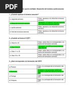 Preguntas de Opción Múltiple Aparato Cardiovascular