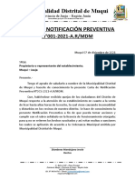 Carta de Notificación Preventiva N