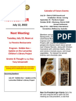 Moraga Rotary Newsletter July 12 2022