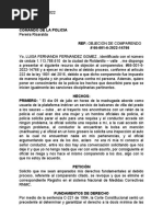 Formato de Objeción de Comparendos Por P