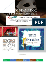 TEXTO DRAMÁTICO, para Un Espectáculo Teatral