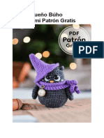 PDF Pequeno Buho Amigurumi Patron Gratis