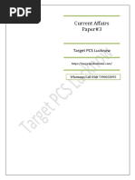 UPPSC Current Affairs Practice Papers 3 English - Target PCS Lucknow 