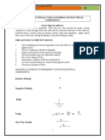 Study of Electrical Tools & Symbols of Electrical Components Electrical Shock