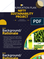 Communication Plan: Nifty Sustainability Project