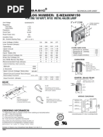 Catalog Number: E-Mza00W150: For One 150 Watt, M102 Metal Halide Lamp