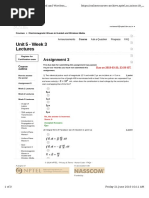 Unit 5 - Week 3 Lectures: Assignment 3