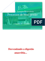 Curso - Energias Renováveis Processos de Biodigestão