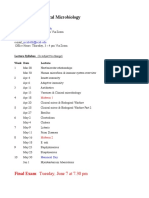 MCDB 139: Medical Microbiology: Final Exam: Tuesday, June 7 at 7.30 PM