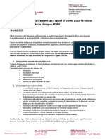 AVIS AU PUBLIC Lancement de L'appel D'offres Pour Le Projet D'agrandissement de La Clinique MMG