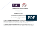 Sri Lanka: FIDH and CHRD Joint Submission To The 42d Universal Periodic Review (UPR)