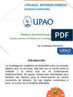 PPT. Quinta Semana - Problema de Investigación Cualitativa