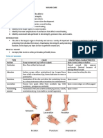 Learning Outcomes: Wound Care