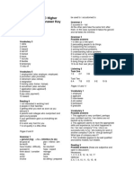 Success With BEC Higher Student's Book Answer Key: 1.1 Working Life