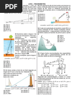 Lista - Trigonometria 2ºano