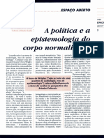 A Política e A Epistemologia Do Corpo Normalizado