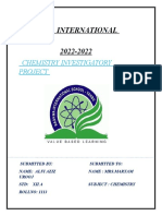 Chemistry Investigatory Project