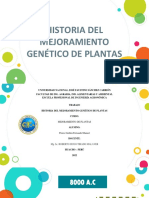 Historia Del Mejoramiento Genético de Plantas