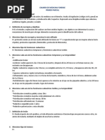 Examen de Medicina Forense, 1er Parcial