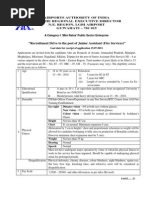 Recruitment Drive To The Post of Junior Assistant (Fire Services)