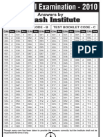 Aipmt 2010 Final Exam Solution by Aakash