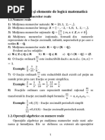 Mulțimi Și Elemente de Logică Matematică