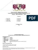 2° Sec Plan Anual Bimestralizado 2019