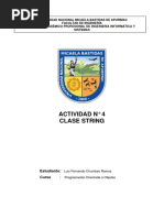 Actividad N°4 - Clase String