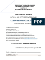 Curso Propedeutico Matematicas