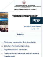 Formulación Presupuestaria