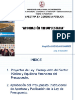 Aprobación Presupuestaria 30 01 2021