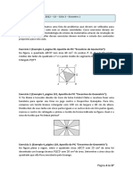 Exercícios Geometria