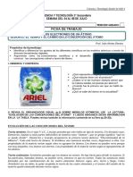 Sesión 01 - U02 Tercero - El Tiempo y El Cambio en La Concepción Del Átomo Ficha Trabajo