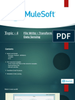 Topic - 4: File Write - Transform - Meta Data - Data Sensing