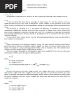 Definition of Terms Aerodynamics: W Weight in LB or N