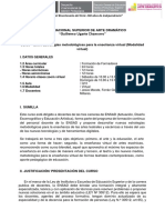 Sílabo - Estrategias Metodológicas para La Enseñanza Virtual - Jesús Morate - G. Ferrán