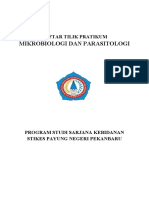 Daftar Tilik Pratikum Mikrobiologi