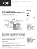 Chapter 2 - HUMAN RESOURCE PLANNING (HRP) Human Resourse Management (HRM) BBS 2nd Year