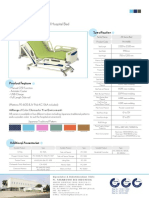 PA-H6118 PARAMOUNT BED Electrical Hospital Bed: Specification