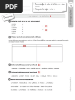 Ce1 Exercices Lettre S