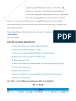 SQL Interview Questions