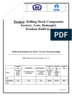 Method Statement For Roof Water Proofing 24.12.2021