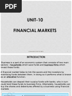 'Unit-10 Financial Markets'