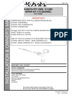 Kubota VC5030 RTVX900 - X1120D Wiper Kit (172 Degree) Rev. - , 6 Pages