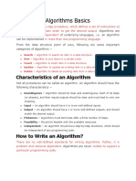 LECTURE 1 - Algorithms Basics