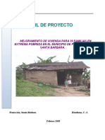 Mejoramiento de Vivienda para 39 Familias en Extrema Pobreza