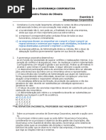 Exercício - Governança Corporativa