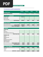 Shopify Financial Worksheet Template: More Instructions On Cash Flow Management Here