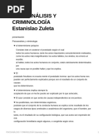 PSICOANLISIS Y CRIMINOLOGA Estanislao Zuleta