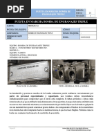 Puesta en Marcha Bomba de Engranajes Triple